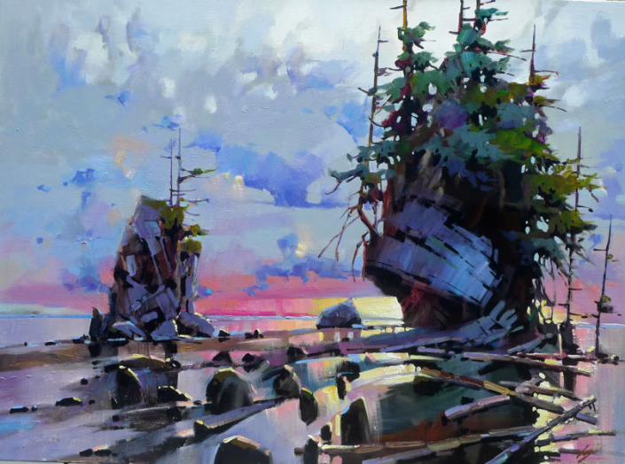 Artist Bi Yuan Cheng - Oceanside Art Gallery - Canadian Landscape Painting